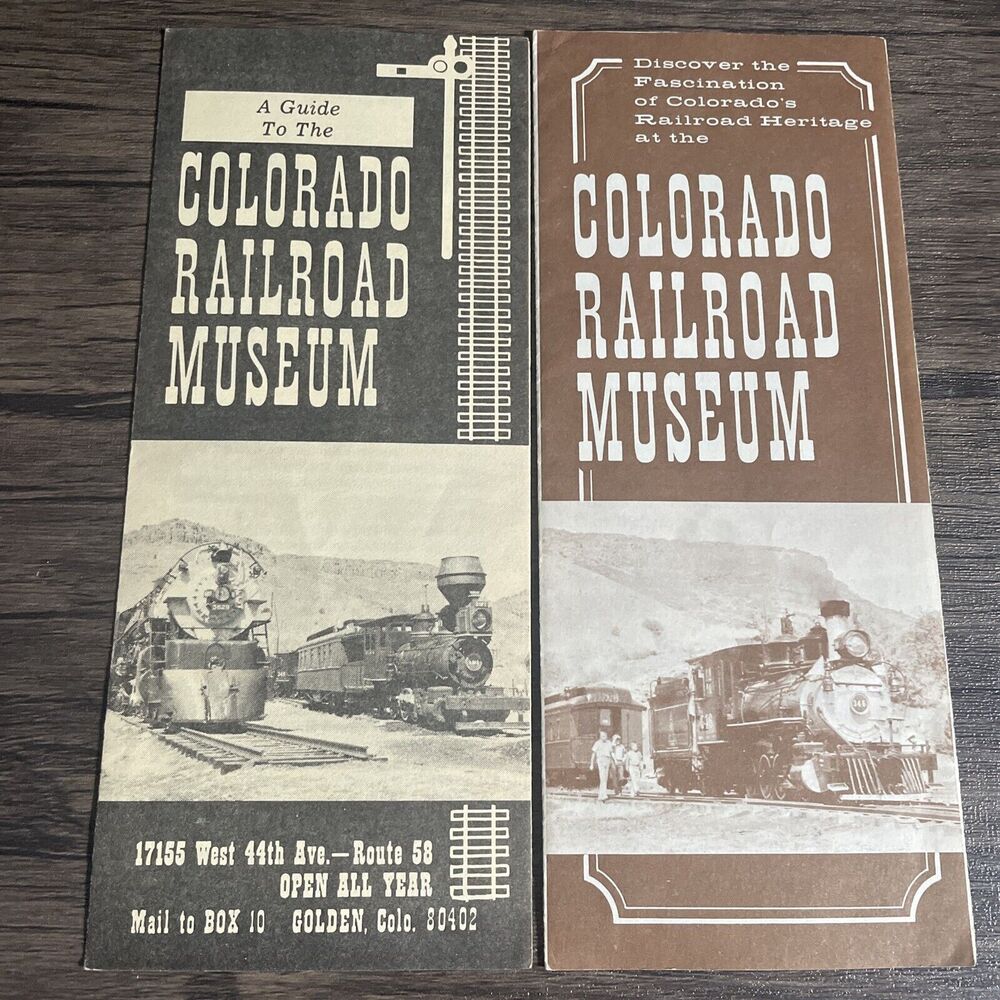 Colorado Railroad Museum Brochures Guide Train History Lot of 2